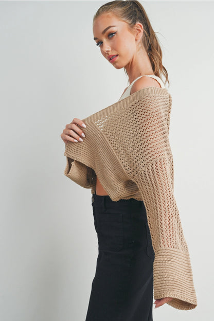 Work From Clothes, Wide Sleeve Cardigan by BUTTERMELON