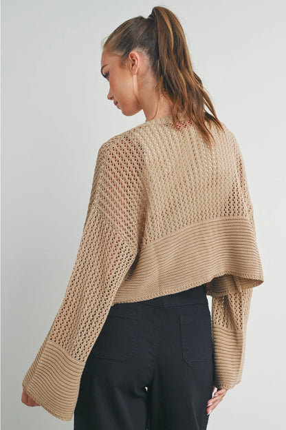 Work From Clothes, Wide Sleeve Cardigan by BUTTERMELON